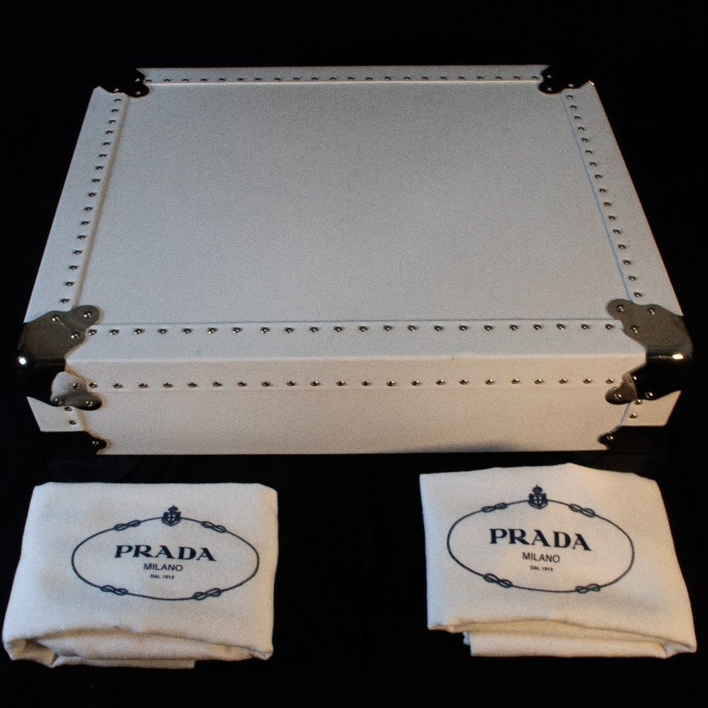 White Prada Serving Trunk